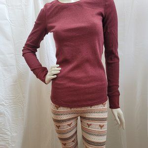 Mossimo Fox Sweater Tights and Waffle Crew S